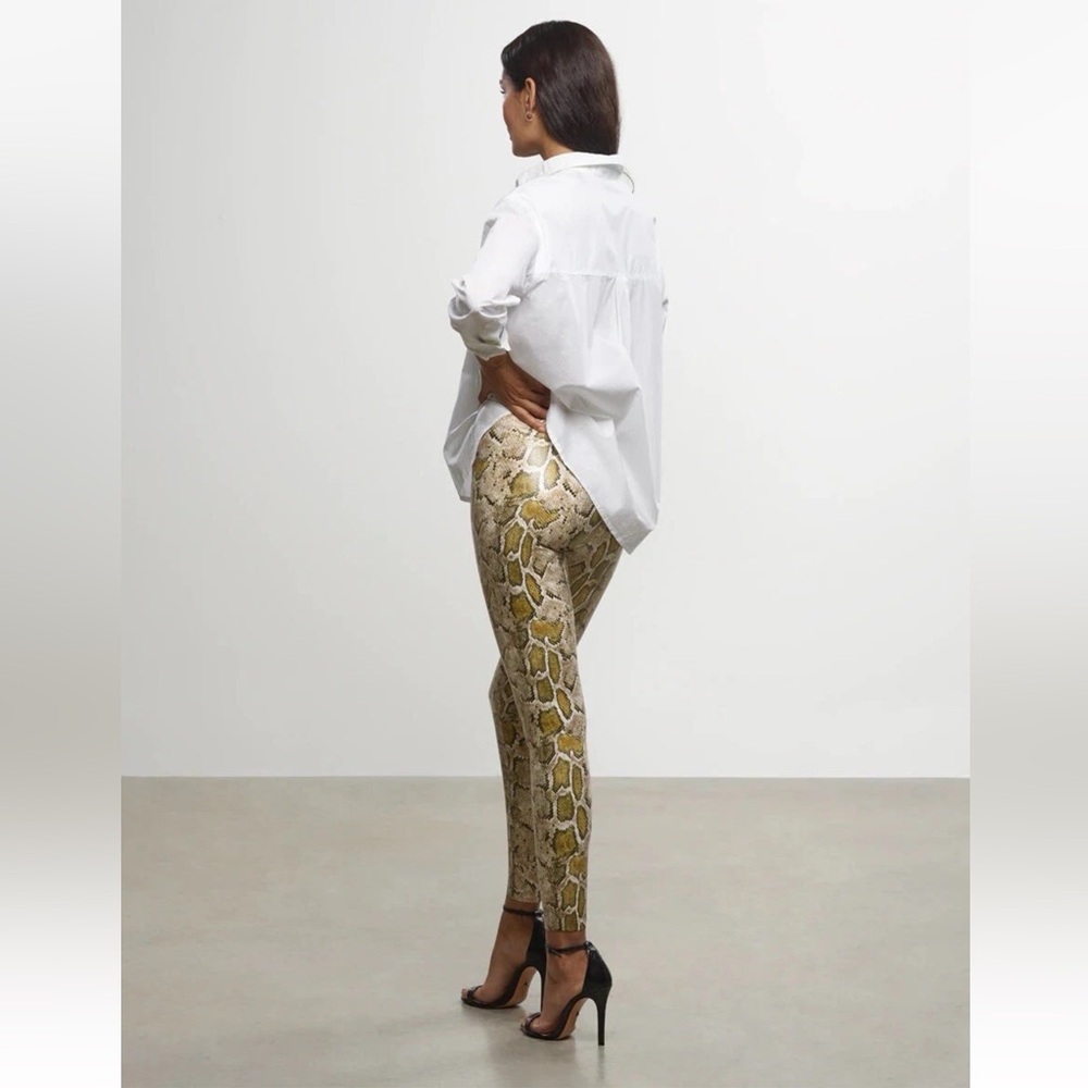 Commando Python Print Faux Leather Chic Punk Rock… - image 3